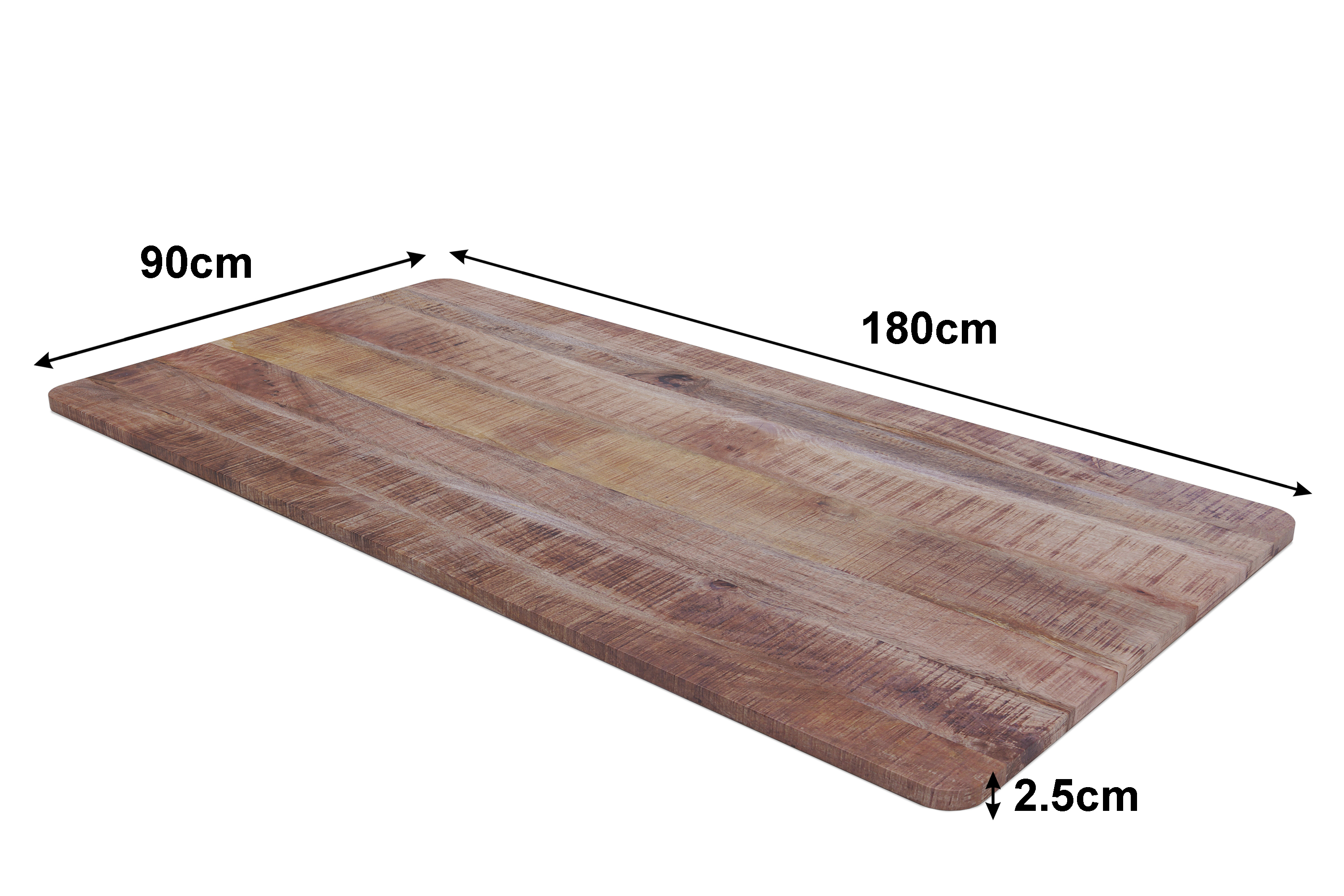 Tischplatte Stehpult Mangoholz 180 x 90 cm