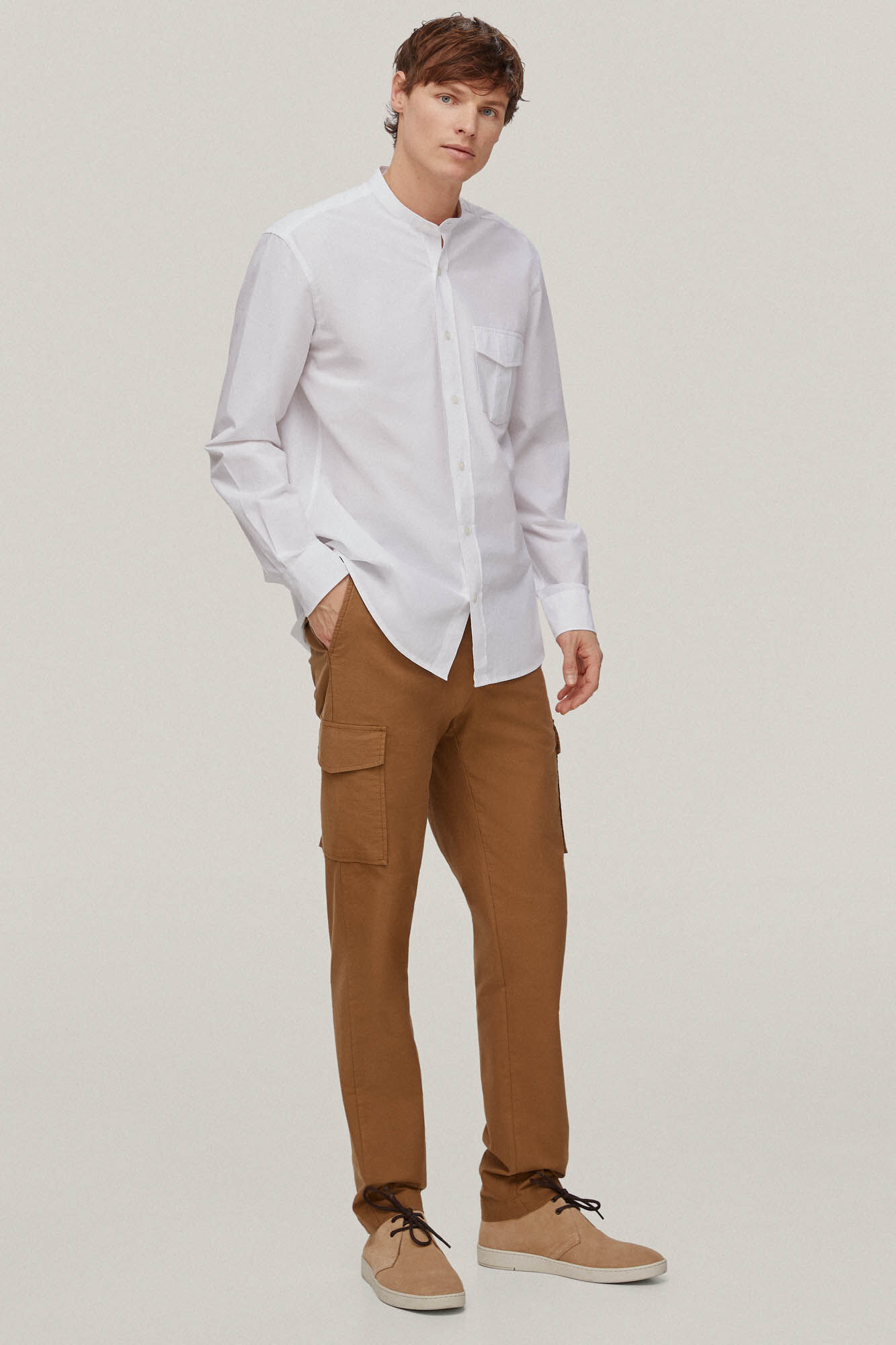 Calça cargo slim fit - Marrom