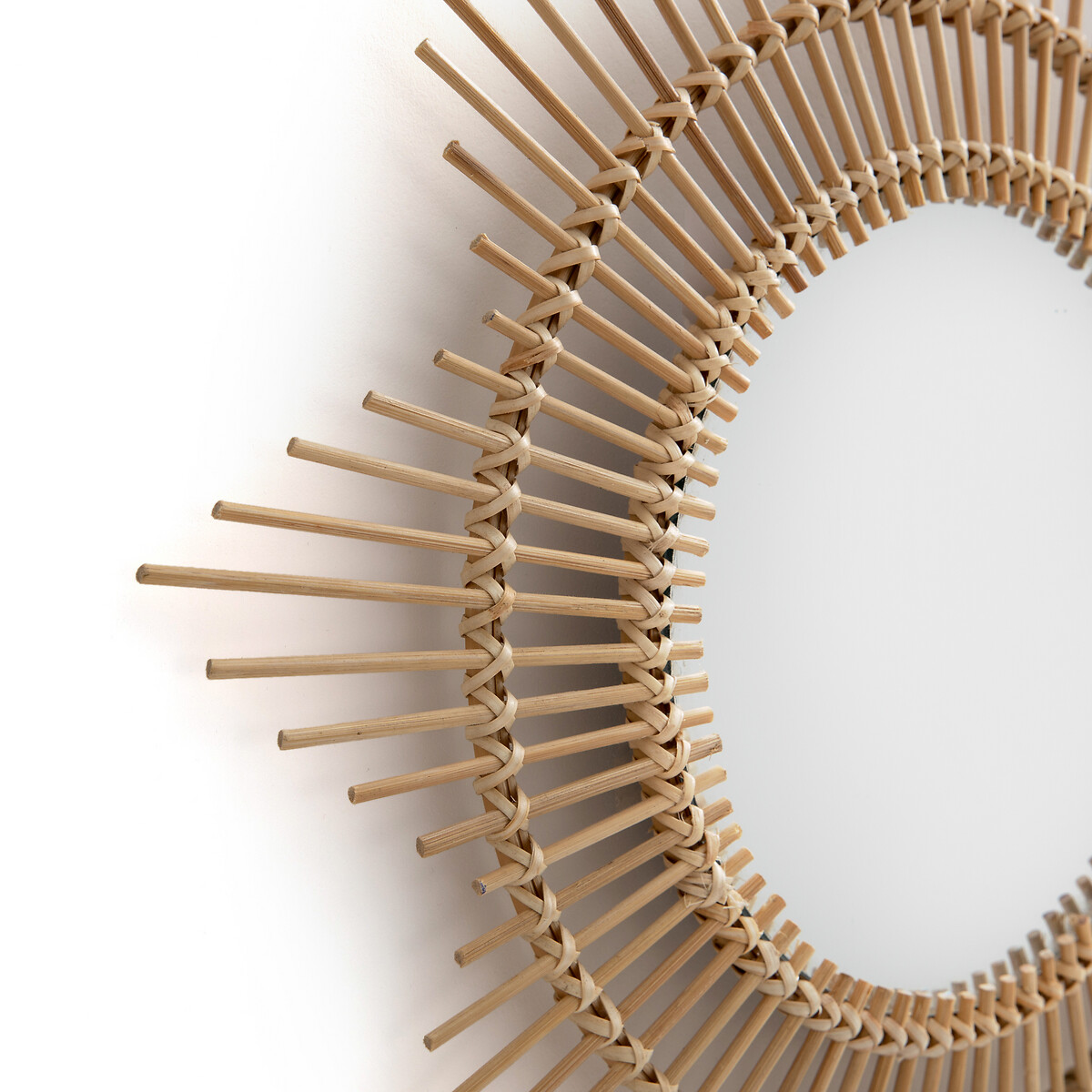 LA REDOUTE INTERIEURS<br>Espelho convexo de vime em forma de sol ø45 Nogu