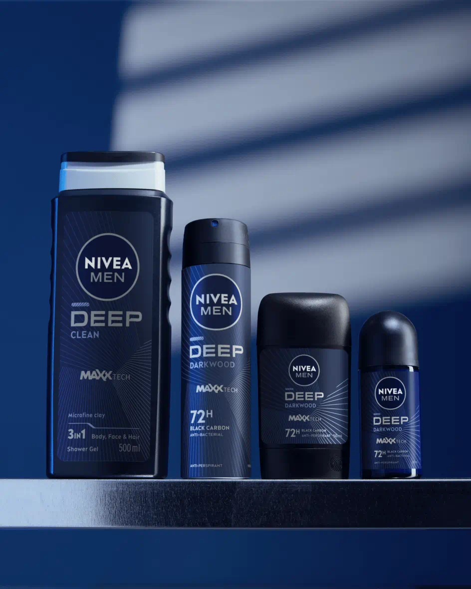 GEL DOUCHE 3 EN 1 HOMME DEEP A L'ARGILE