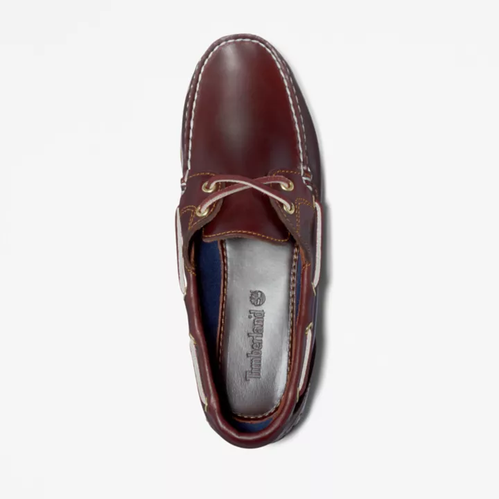 Chaussure bateau classique pour femme en marron