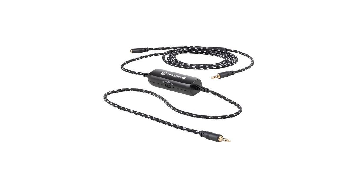 ElgatoChat Link Pro kabel  (Zwart, PS5, PS4, Nintendo Switch)