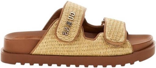 Guess Slippers met labelapplicatie model 'FADELIZE'
