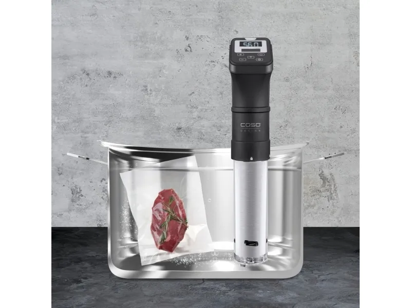 Caso SV 1200 Pro Smart, Sort, Rustfrit stål, Plast, Rustfrit stål, Berøring, LED, GS, CE, 40 °C