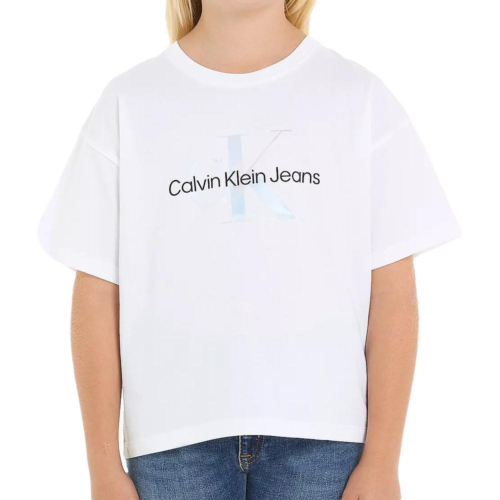 Calvin Klein Jeans T-shirt Blanc Fille Calvin Klein Jeans Serenity