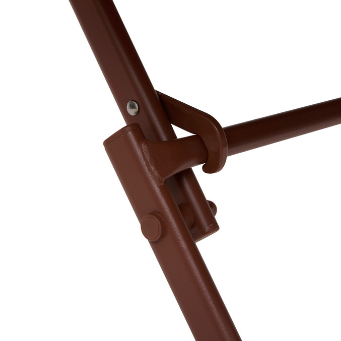 Ensemble table de jardin pliante rectangle + 2 chaises GREENSBORO Acajou