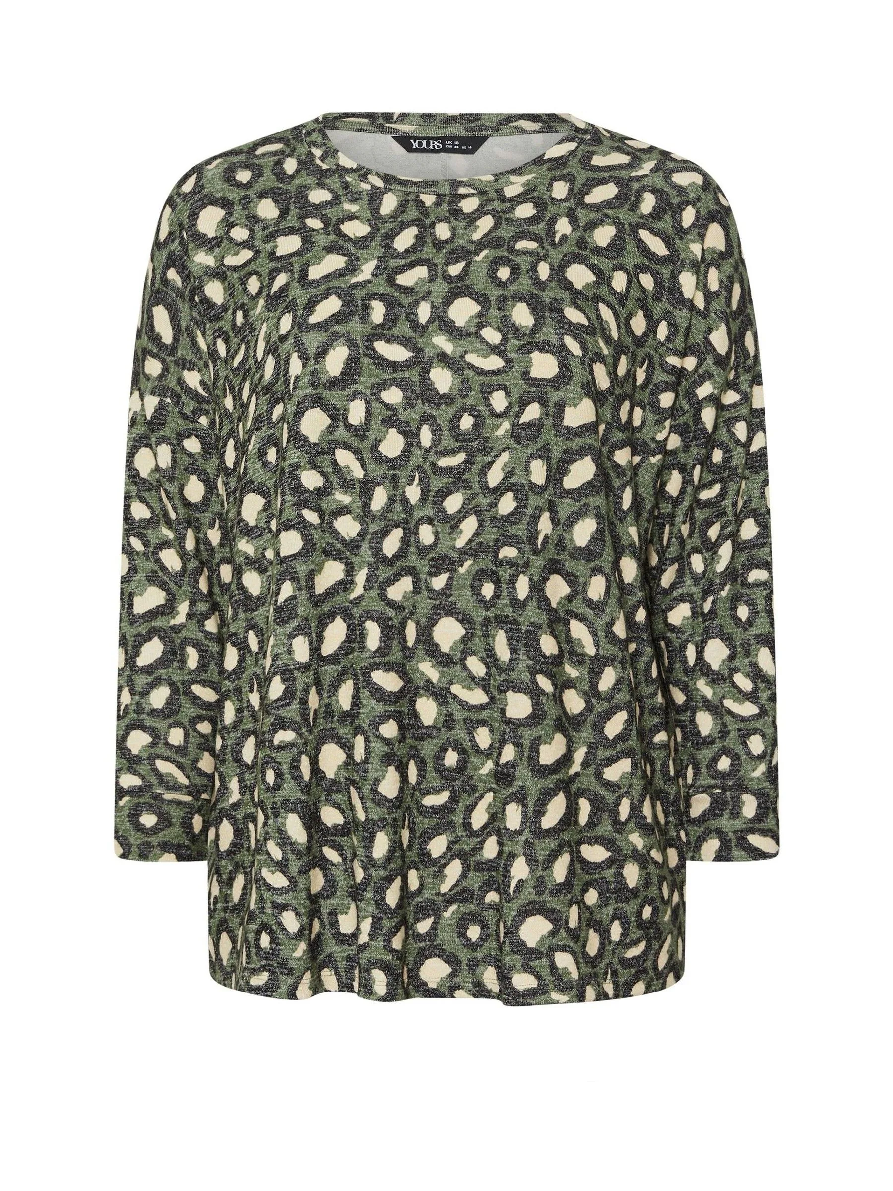 Yours Curve Leopard Print Jumper