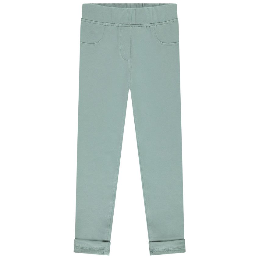 Jegging uni pour enfant fille - Bleu moyen