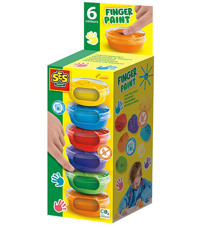 SES Creative Fingerfarbe - 6x45ml