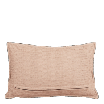 Sierkussen ruit licht roze - l55xb35xh10cm