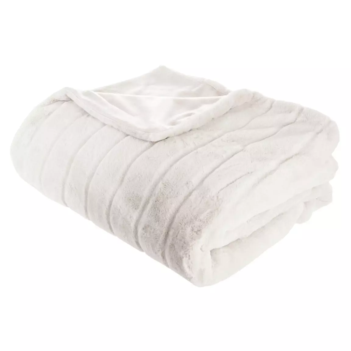 Plaid doux (180 x 230 cm) Manoir Blanc