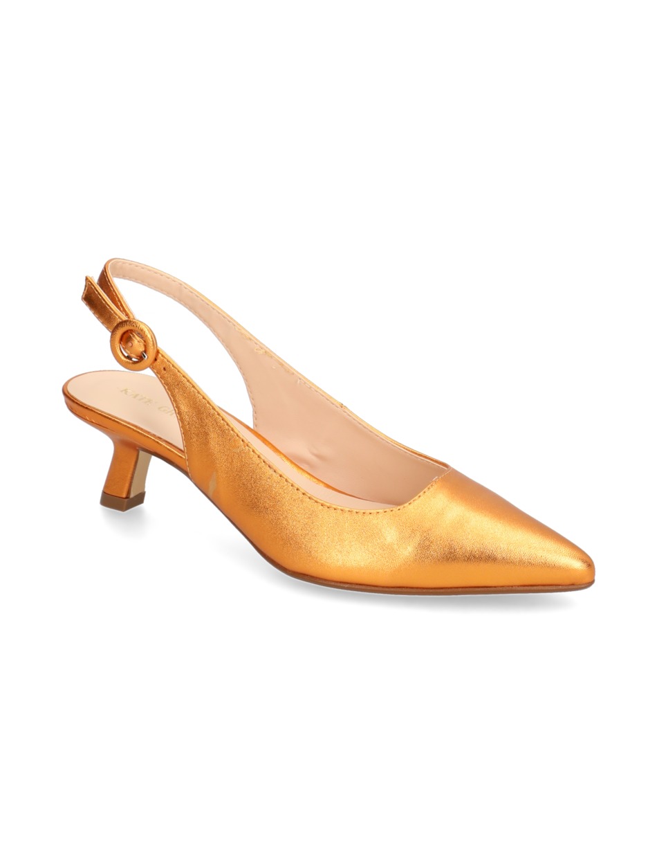 Glattleder Slingpumps