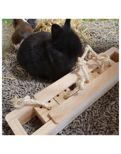 Duvo+ Houten Sniffle `n Snack Puzzle Amy - Speelgoed - 37x8.5x6.5 cm