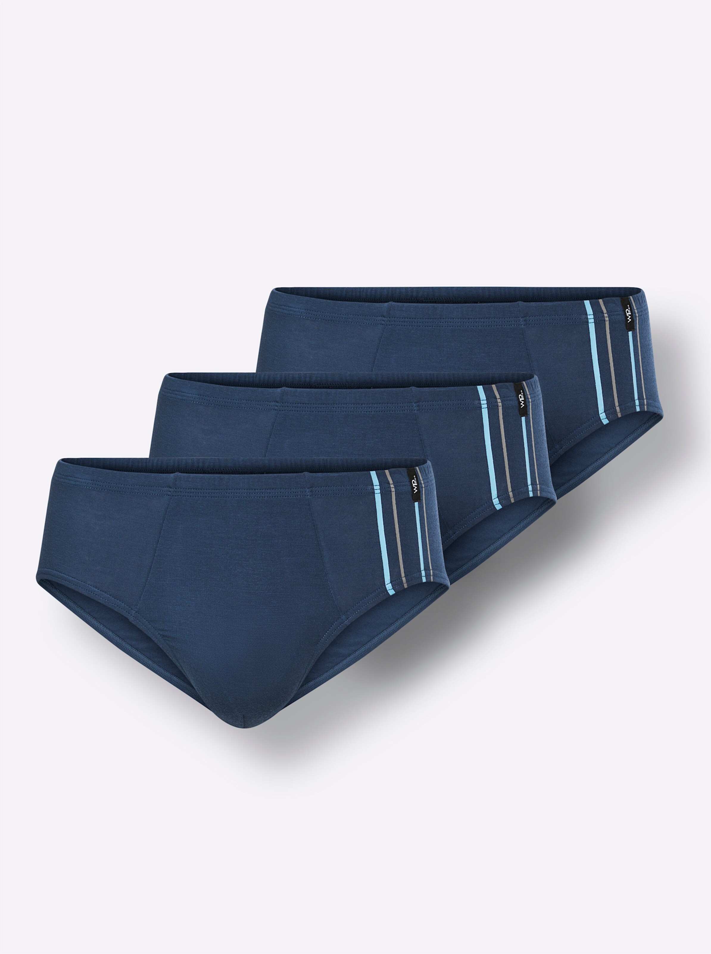 wäschepur men Slip in dunkelblau-aqua