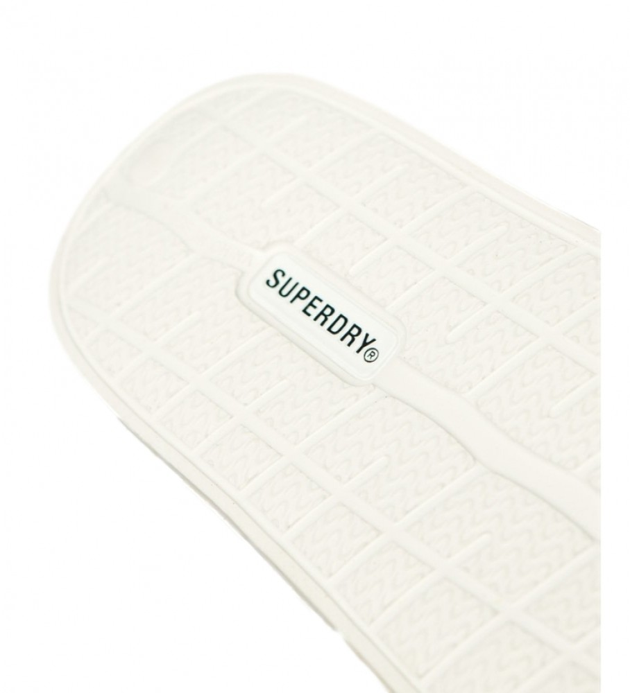 Chinelo de piscina branco Superdry Code Core