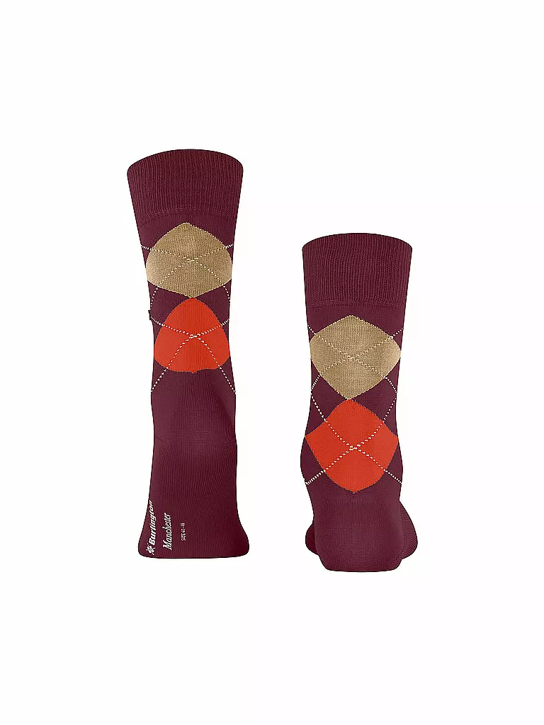 BURLINGTON Herren Socken MANCHESTER burgund  dunkelrot