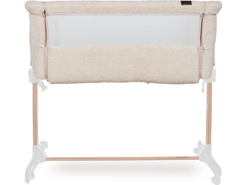 Quax Beistellbett Side-By-Side Sheep Boucle Platzsparendes und bequemes Kinderbett