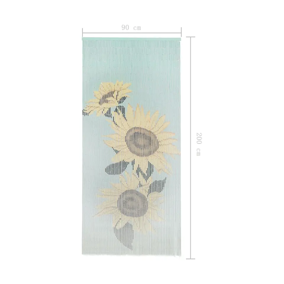 vidaXL - Deurgordijn - Multikleur - Bamboe - 90 x 200 cm
