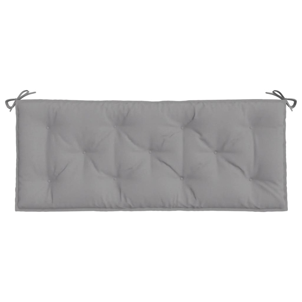 Coussins de banc de jardin 2 pcs gris 120x50x7 cm tissu oxford