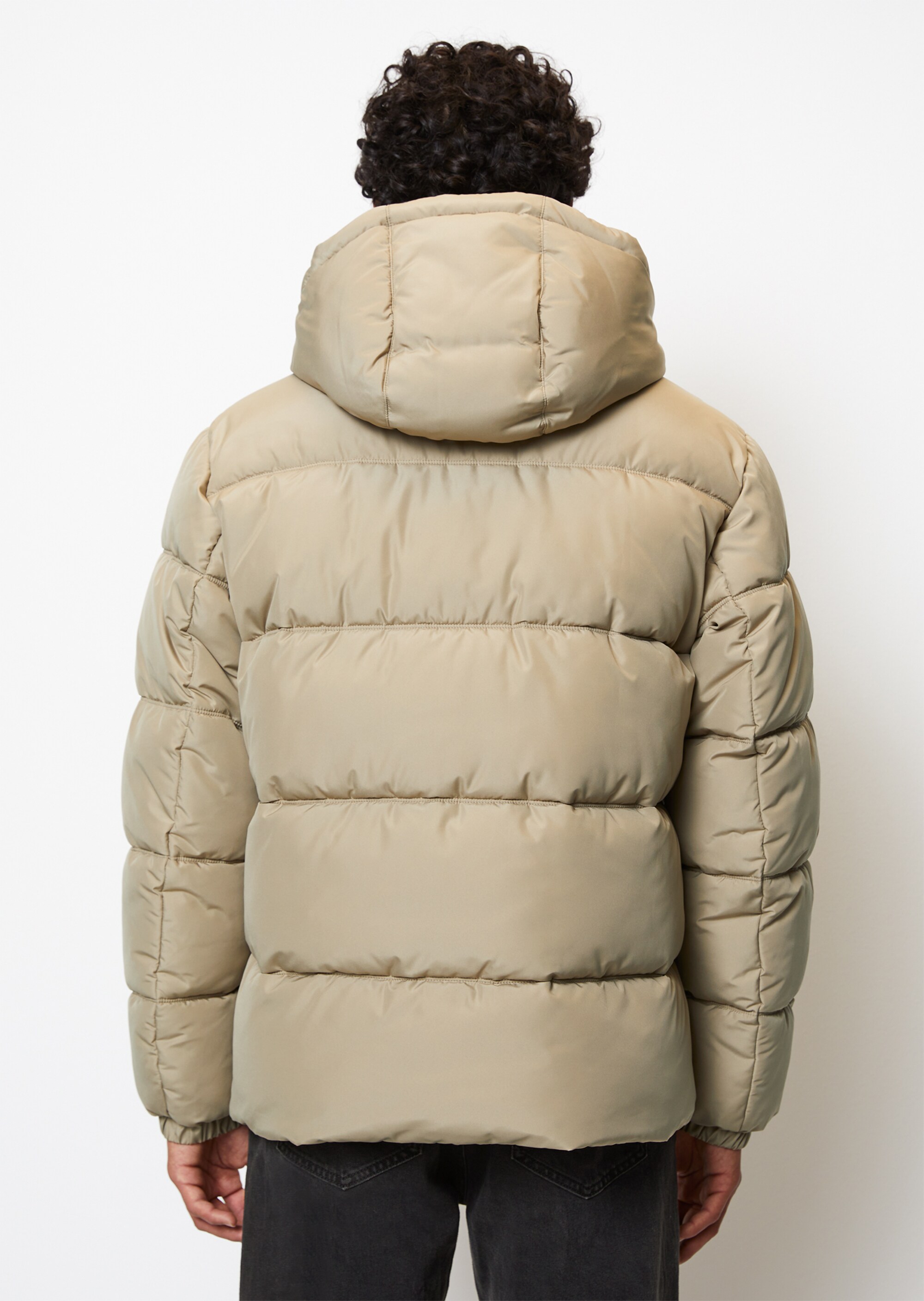 Kapuzen-Steppjacke regular mit No-Down-Wattierung