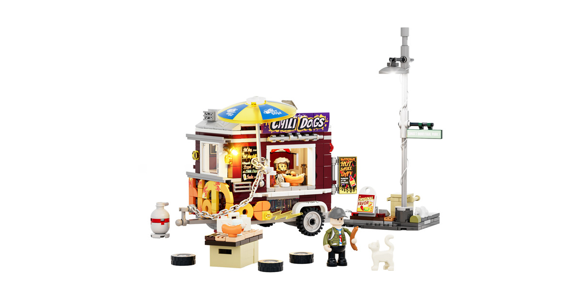 LumibricksStreet Fusion - Chili Dog Trailer Constructiespeelgoed  (F9046)