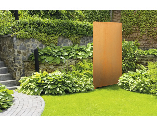 Privacyscherm element palatino Space verticaal uni 99 x 180 cm Corten