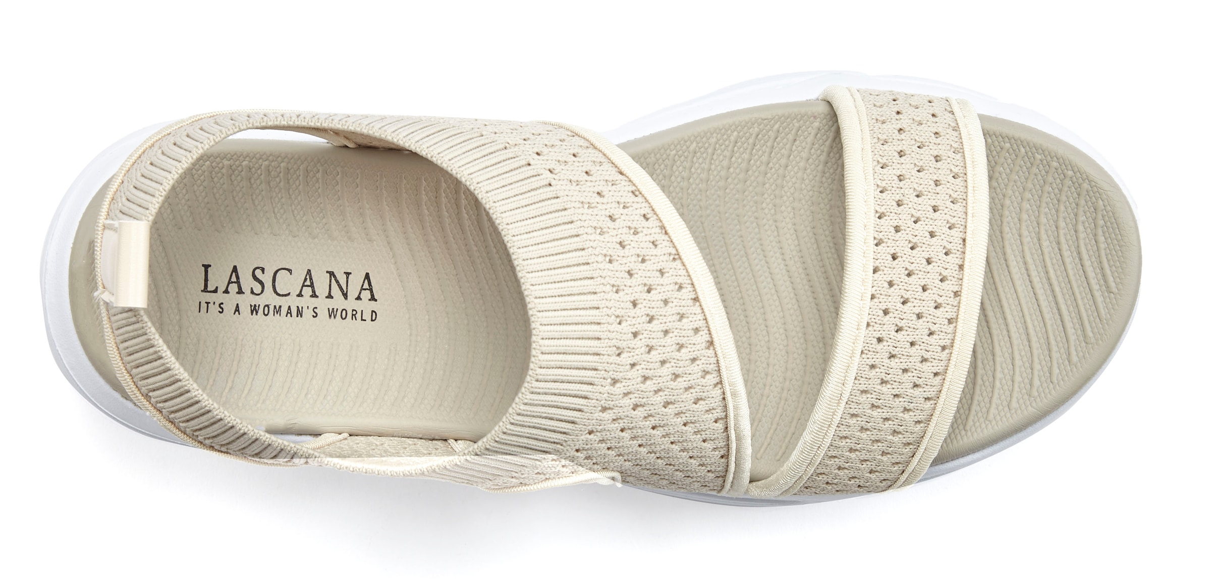 LASCANA Sandale »Sommerschuh«  Sandalette, Sommerschuh aus elastischem Textil besonders leicht VEGAN