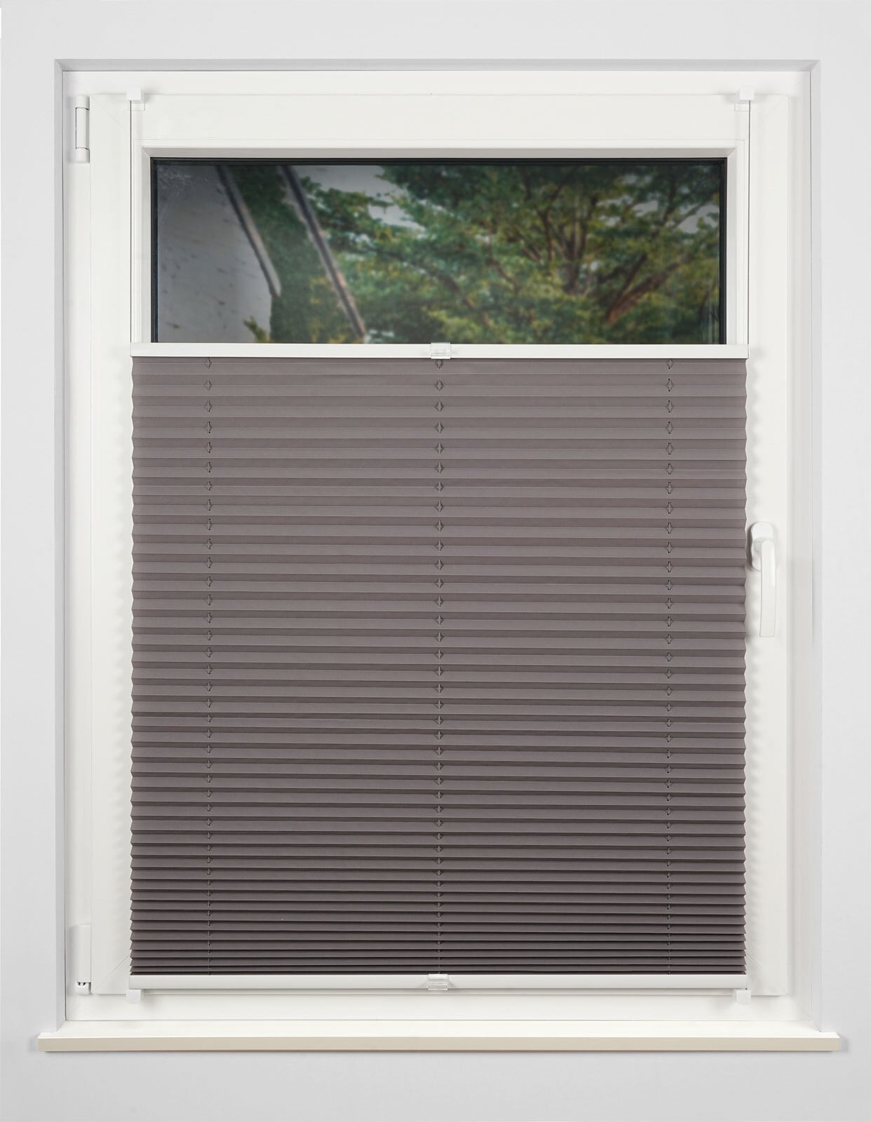 my deco Plissee 80 x 130 cm grau