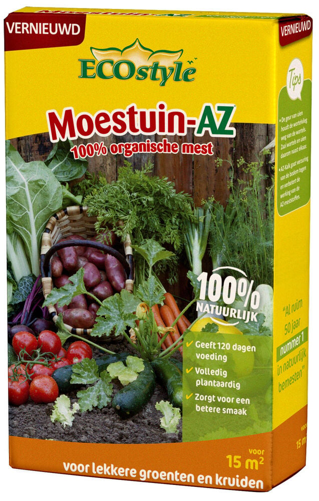 ECOstyle Moestuin-AZ - Moestuinmeststof - 15 m2 - 800 Gram