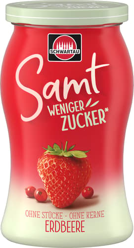 Schwartau Samt Weniger Zucker Erdbeere