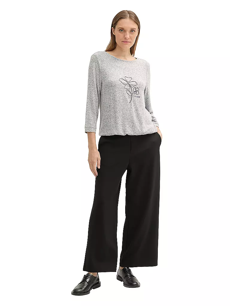 TOM TAILOR Langarmshirt grau