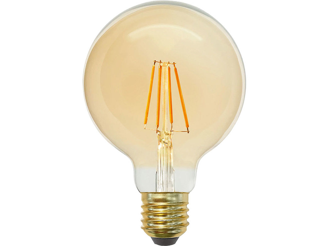 LÂMPADA LED AUCHAN E27 35W G95 DOURADA CLARA