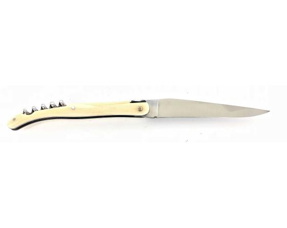 Design Beillonnet MOF - Laguiole 11 cm - Tire-bouchon - Os de chameau Couteau de Poche Design Beillonnet - PassionFrance