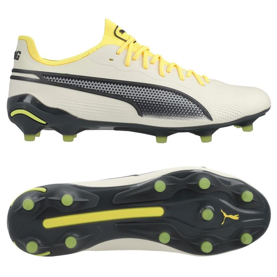 PUMA King Ultimate FG/AG Voltage - Alpine Snow/Gris/Yellow Blaze