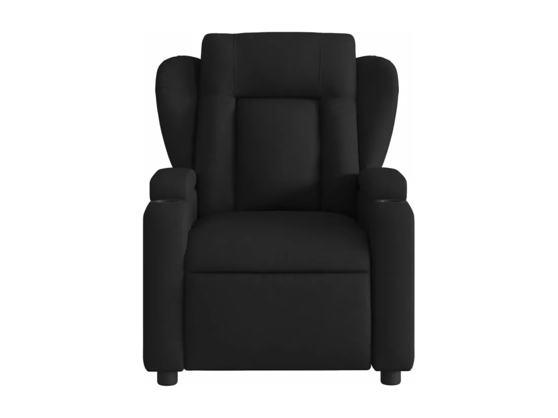 Fauteuil inclinable Noir Tissu