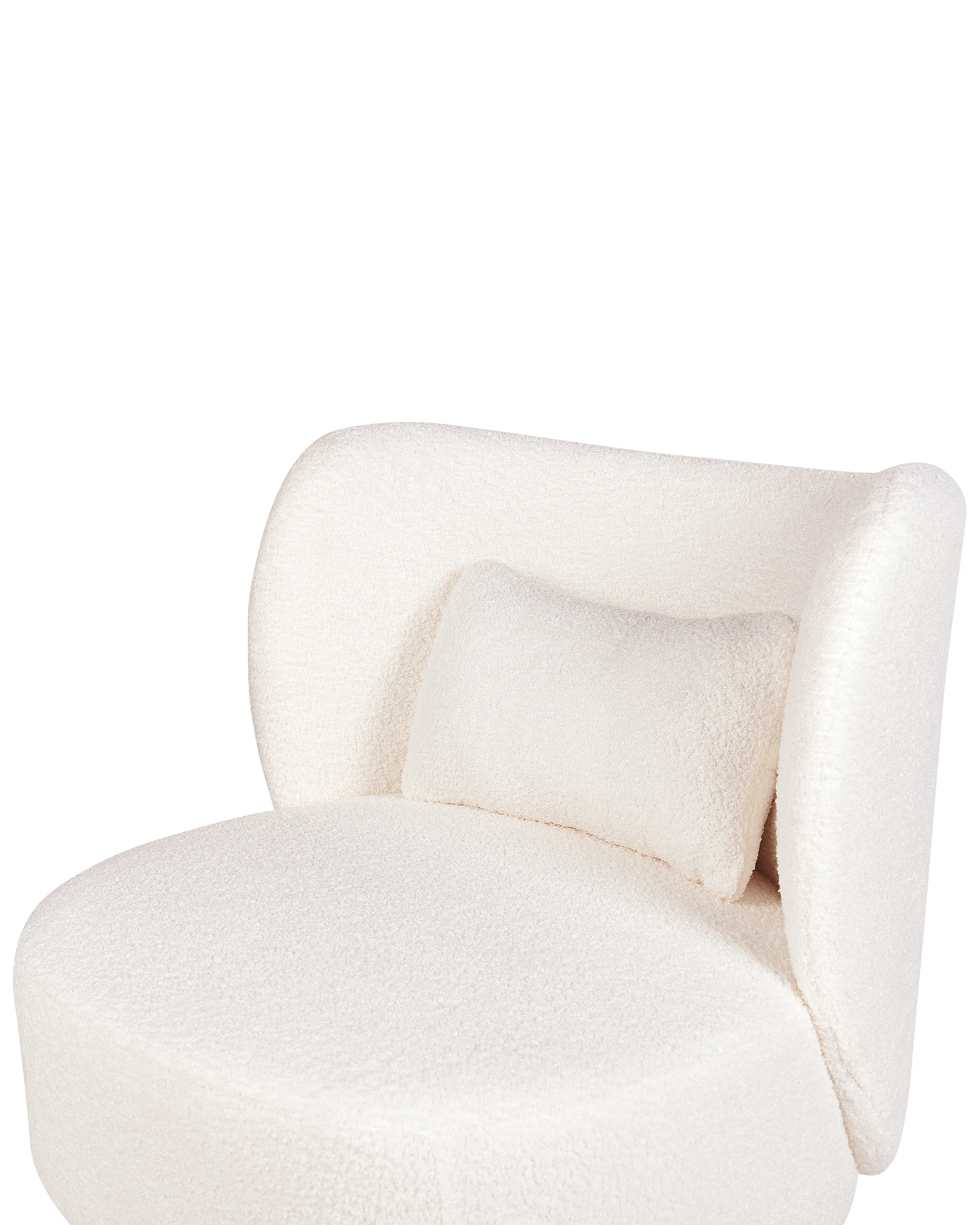 Fauteuil OTSBY Bouclé Gebroken wit