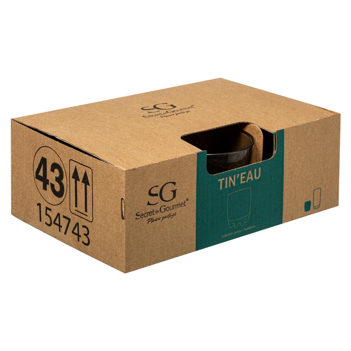 GOBELET BAS X1 TIN EAU 31CL
