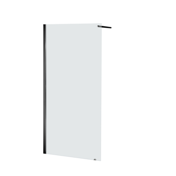 Allibert Douchewand Lago 90x195 cm Helder Glas met Zwarte Profielen