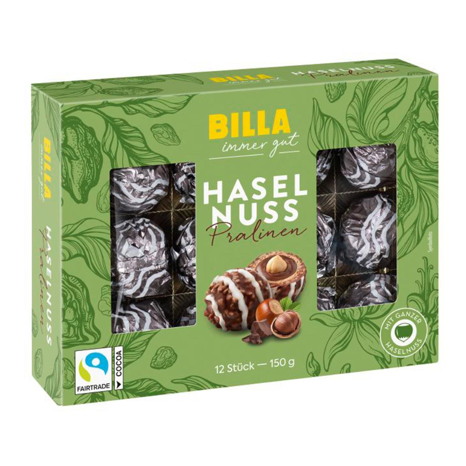 BILLA Haselnuss Pralinen