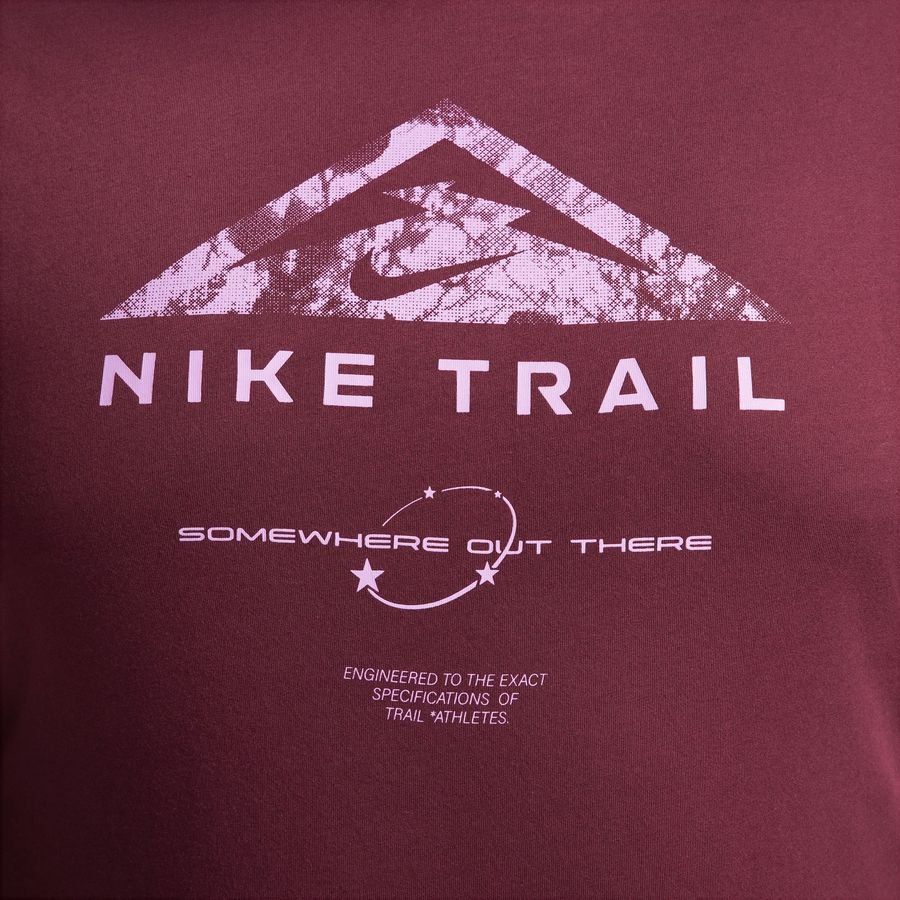 Nike T-shirt Running Dri-FIT Run Trail - Bordeaux Foncé