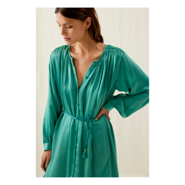 Louise Misha Robe Djina - Collection Femme | Bleu Vert
