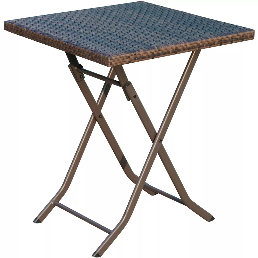 Outsunny Balkonmöbel als 3-teiliges Set kaffeebraun