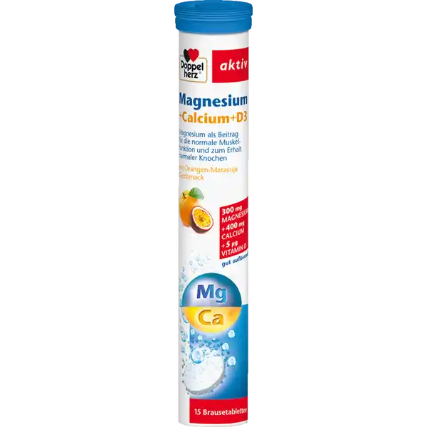 aktiv Magnesium + Calcium + D3 Brausetabletten