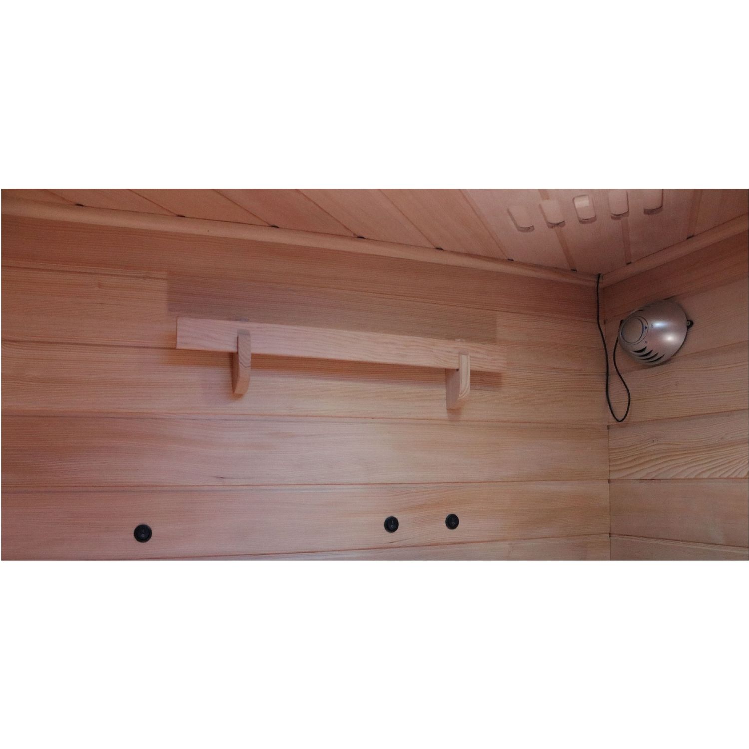 Dewello® Infrarotkabine Infrarotsauna LAKEFIELD 140cm x 140cm inkl. 5 Vollspektrumstrahler, 4 Karbonstrahler, 3 Personen