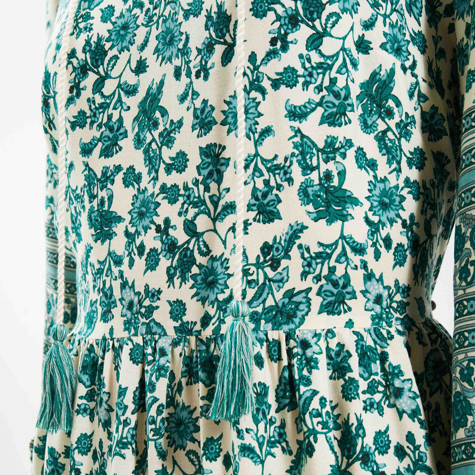 Robe longue imprimée femme