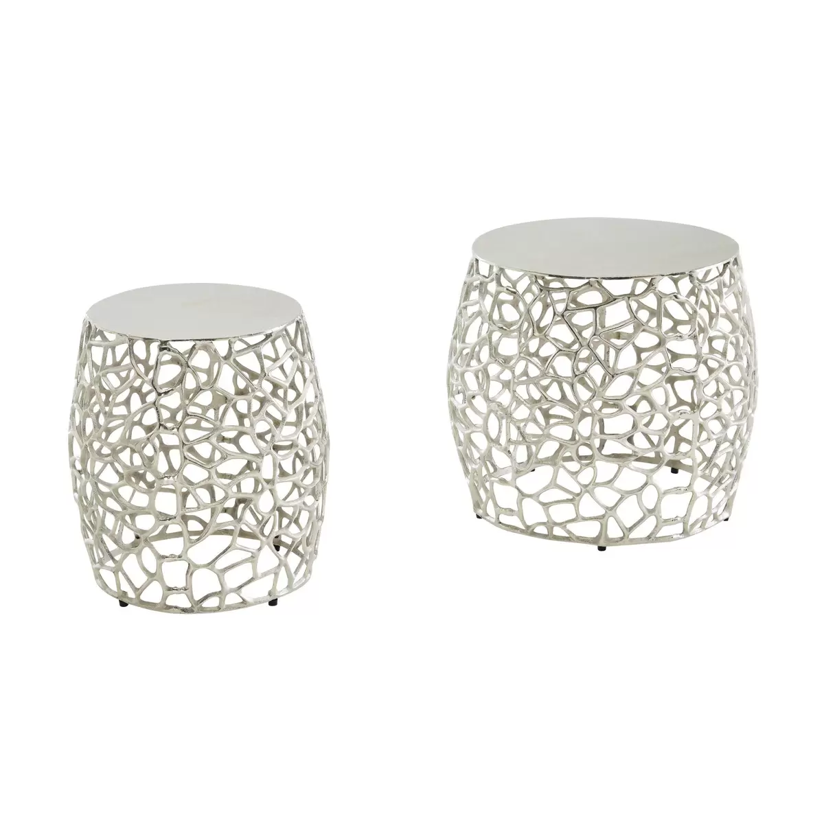Beistelltisch 2er Set Navia Silber