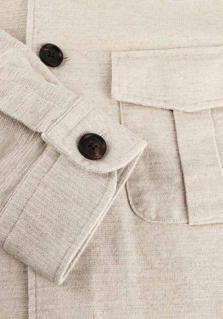 beige profuomo overshirts overshirt co/lin