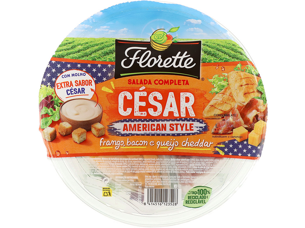 SALADA FLORETTE CESAR TIPO AMERICANO 200 GR