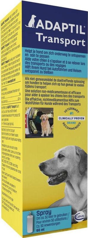 Adaptil Antistressmiddel - Transport Spray Hond - 60 ml