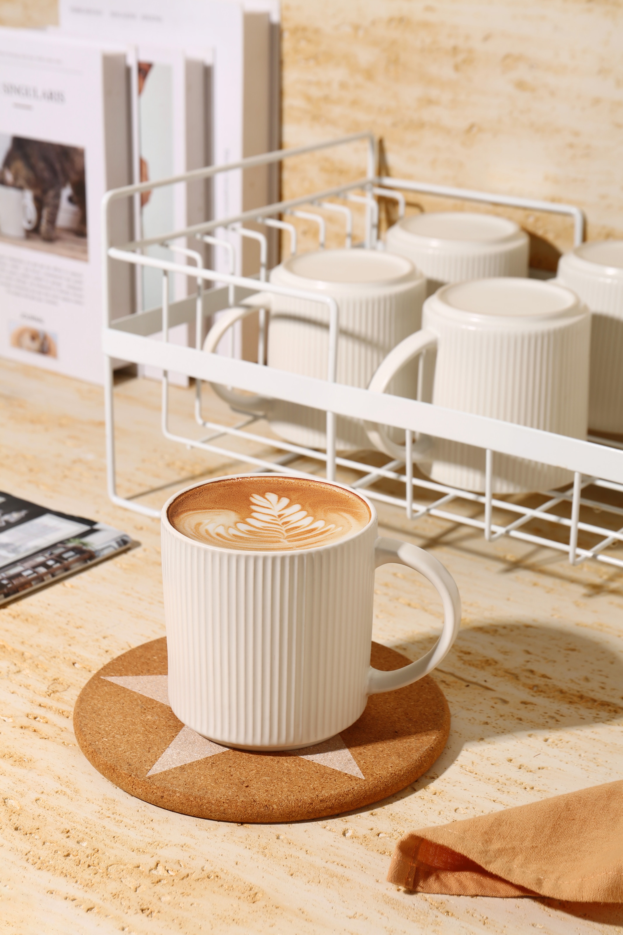 GOODproduct Becher »Kaffeebecher Ylvii, 6er Set« spülmaschinenfest und mikrowellengeeignet, 460 ml